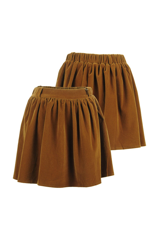 Alma Corduroy Skirt with Belt